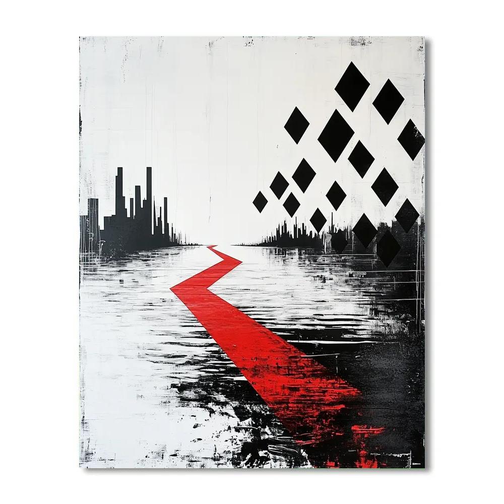 Banksy Inspired Silent Rising Seas Paint by numbers kits