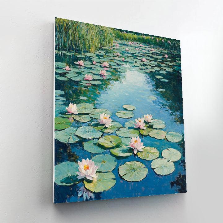 Claude Monet Inspired Summer Lily Carpet Paint by numbers art