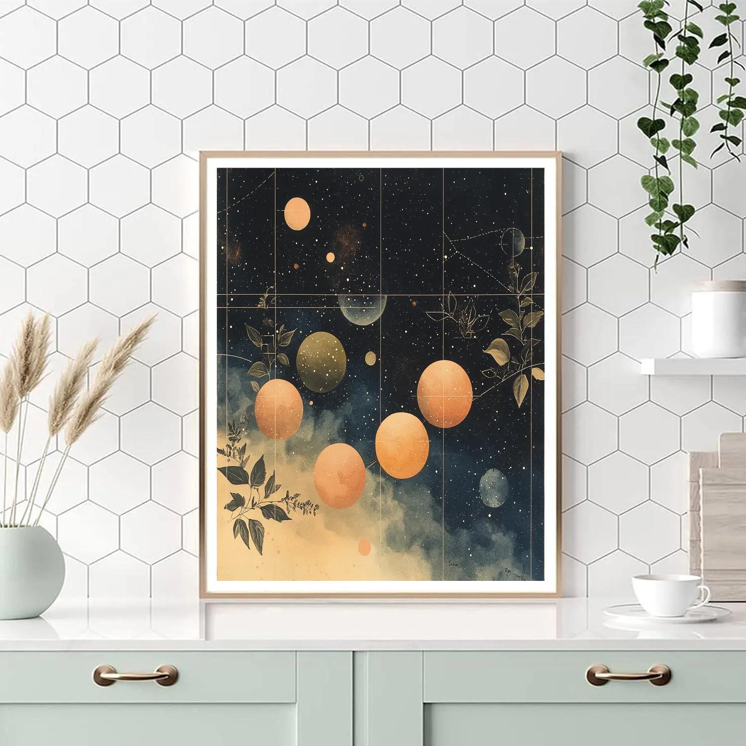 Leonardo Da Vinci Inspired Orchard Nebulae paint by numbers