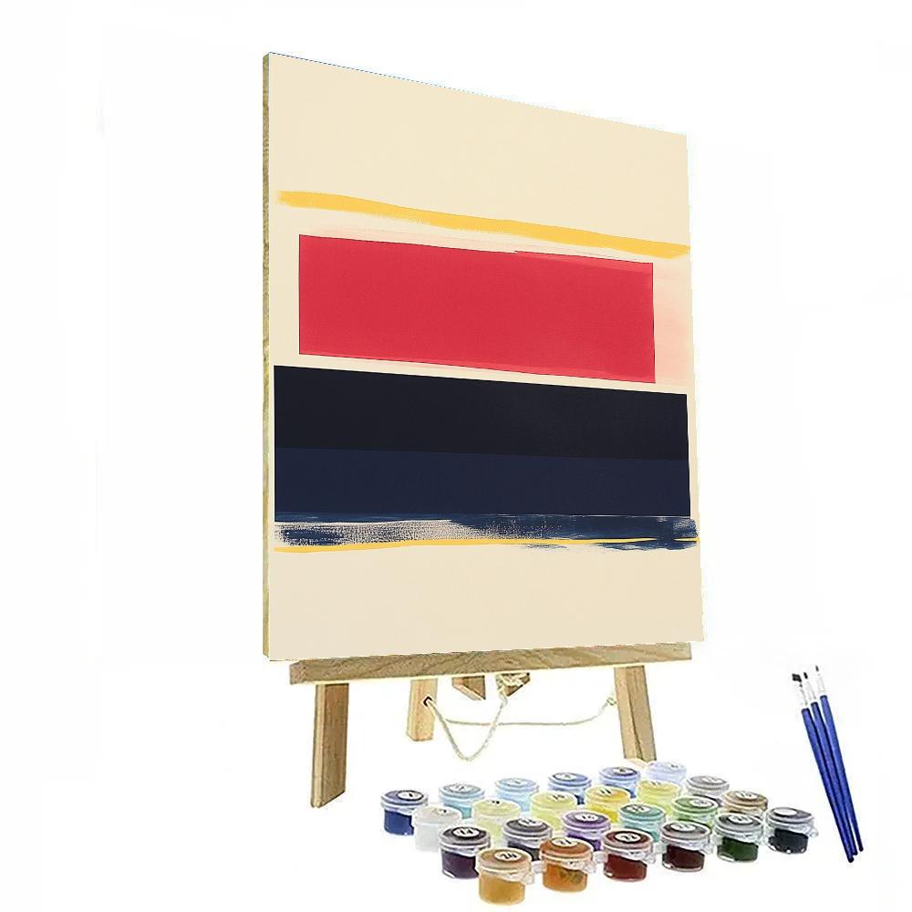 Kazimir Malevich Inspired Suprematist Dawn Over Nowhere DIY paint by numbers