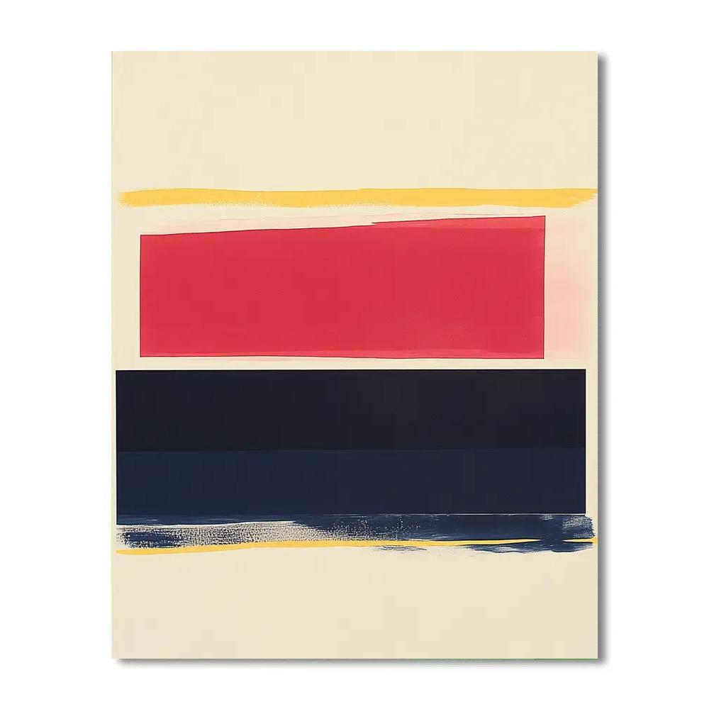 Kazimir Malevich Inspired Suprematist Dawn Over Nowhere DIY paint by numbers