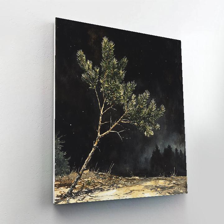 Caravaggio Inspired Aurora Pine Bough paint by number
