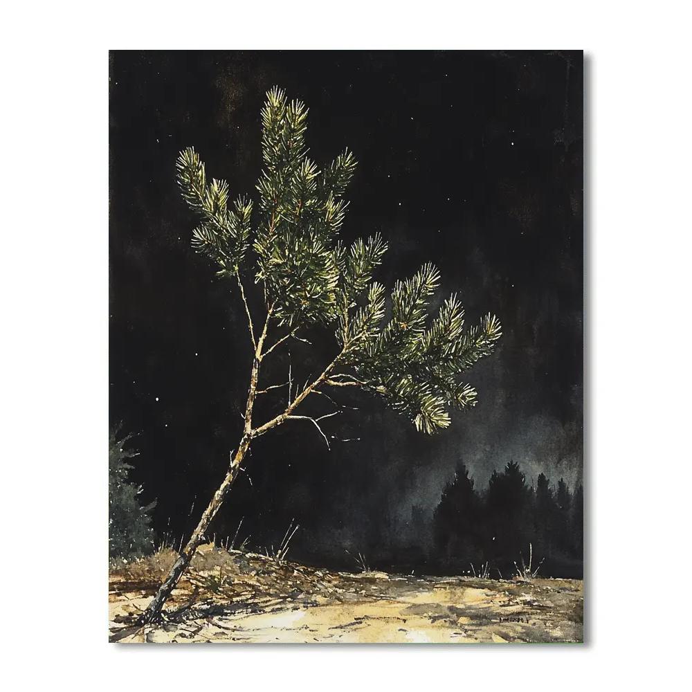 Caravaggio Inspired Aurora Pine Bough paint by number