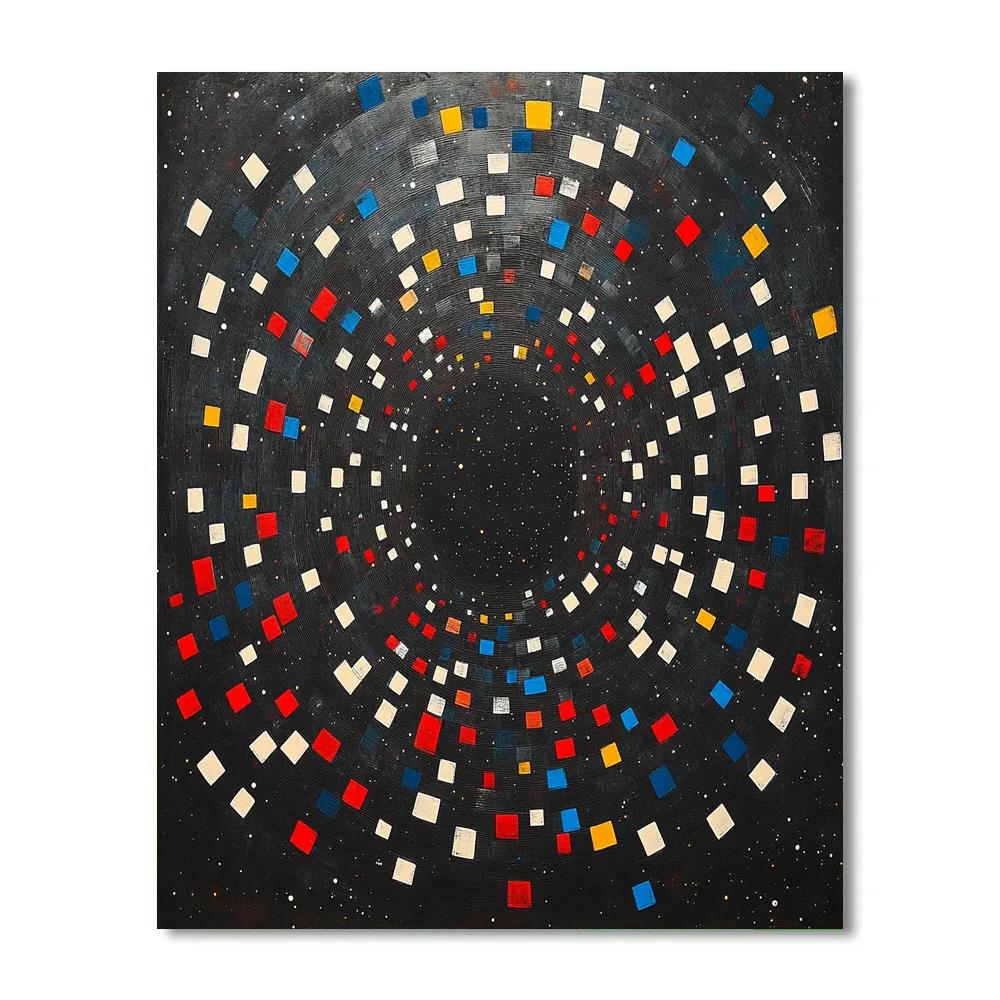 Kazimir Malevich Inspired Orbit Of Silent Squares Numbered painting kits