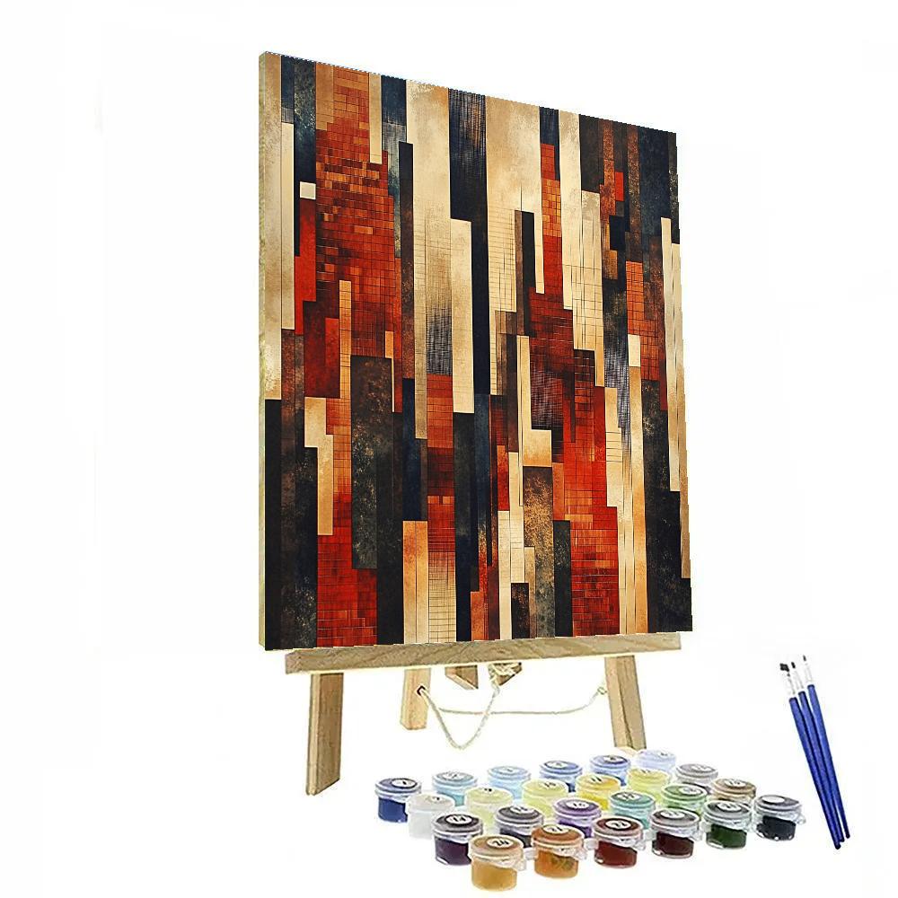 Paul Klee Inspired Rhythms Of An Invisible City paint by number