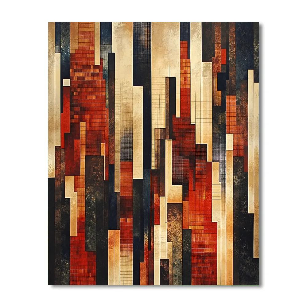 Paul Klee Inspired Rhythms Of An Invisible City paint by number