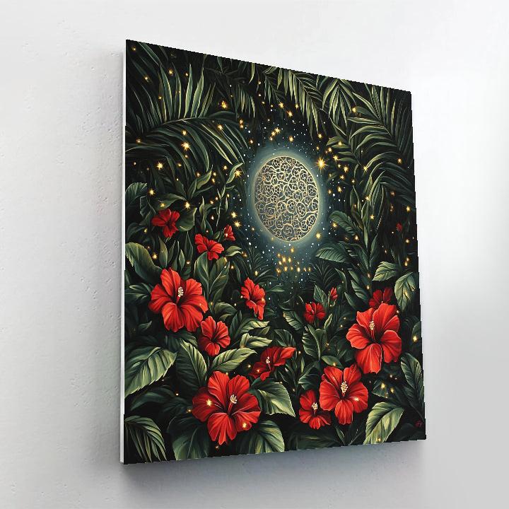 Frida Kahlo Inspired Jaguar Moon Garden Painting by numbers kit