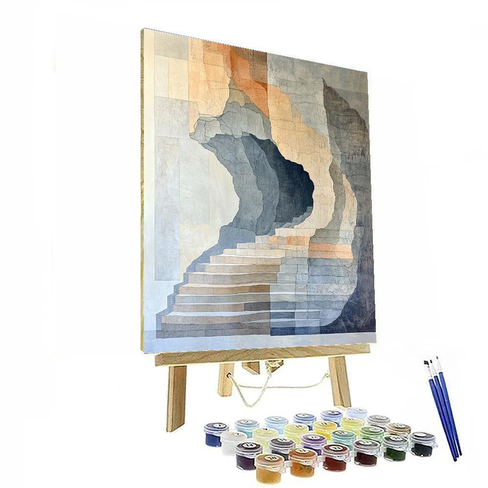 Leonardo Da Vinci Inspired Geological Cross Sections DIY paint by numbers