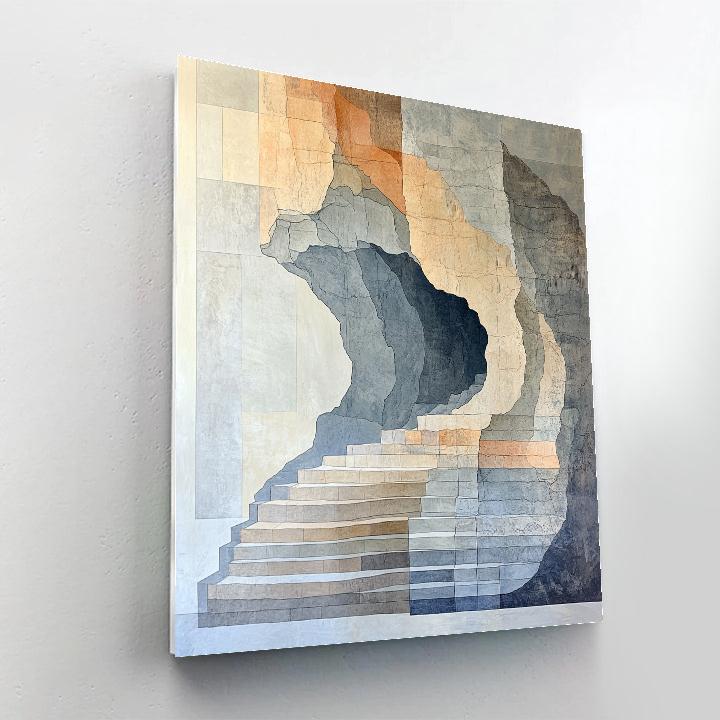 Leonardo Da Vinci Inspired Geological Cross Sections DIY paint by numbers