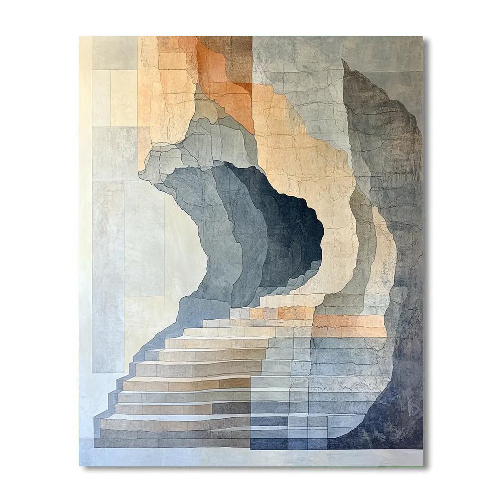 Leonardo Da Vinci Inspired Geological Cross Sections DIY paint by numbers