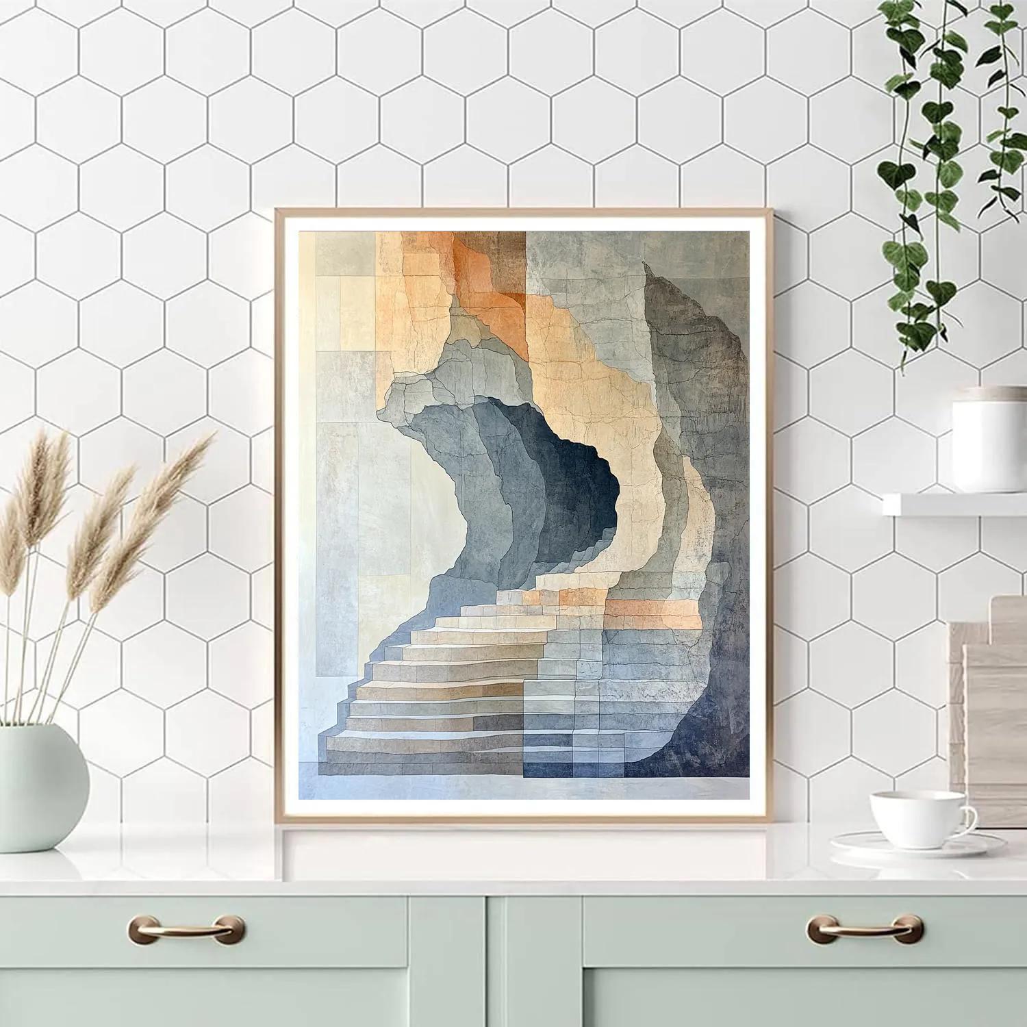 Leonardo Da Vinci Inspired Geological Cross Sections DIY paint by numbers