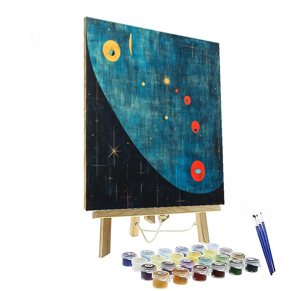 Joan Miró Inspired Celestial Color Harmony painting number kit