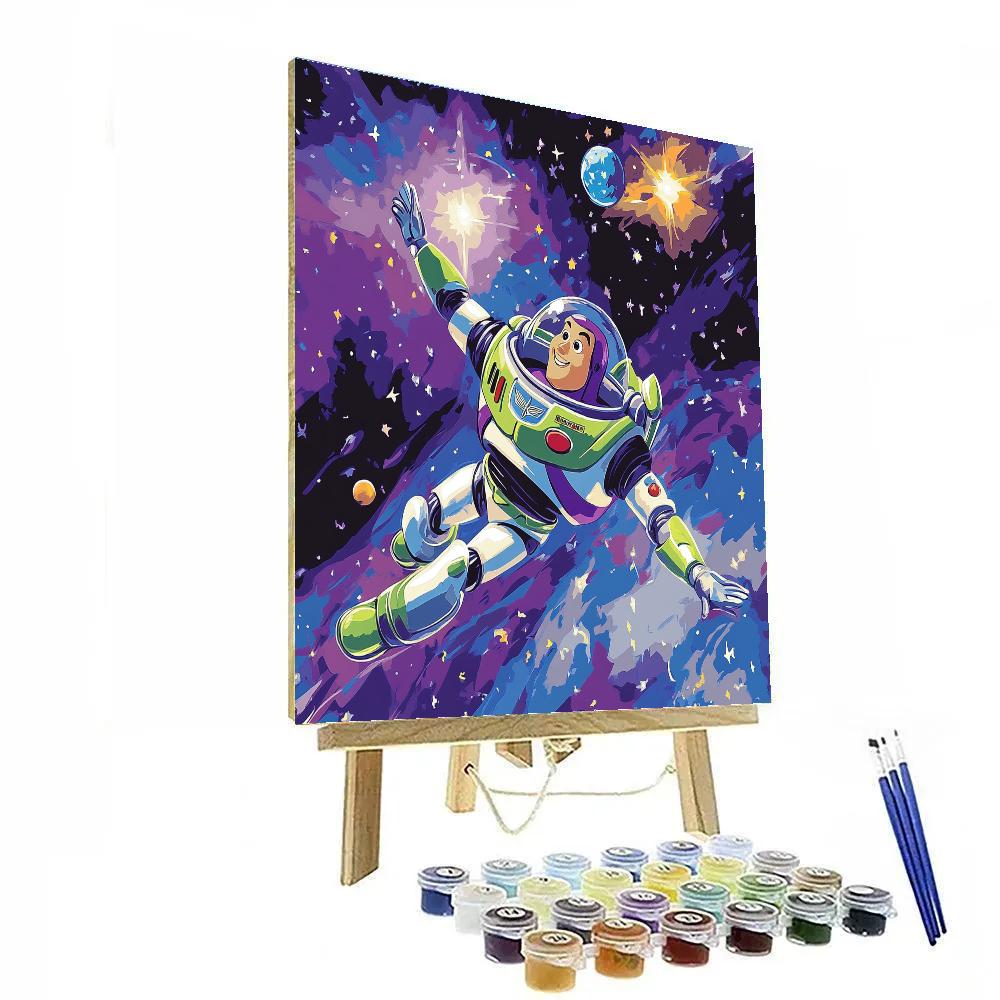 Buzz Lightyear’s Cosmic Quest Disney Inspired paint by number