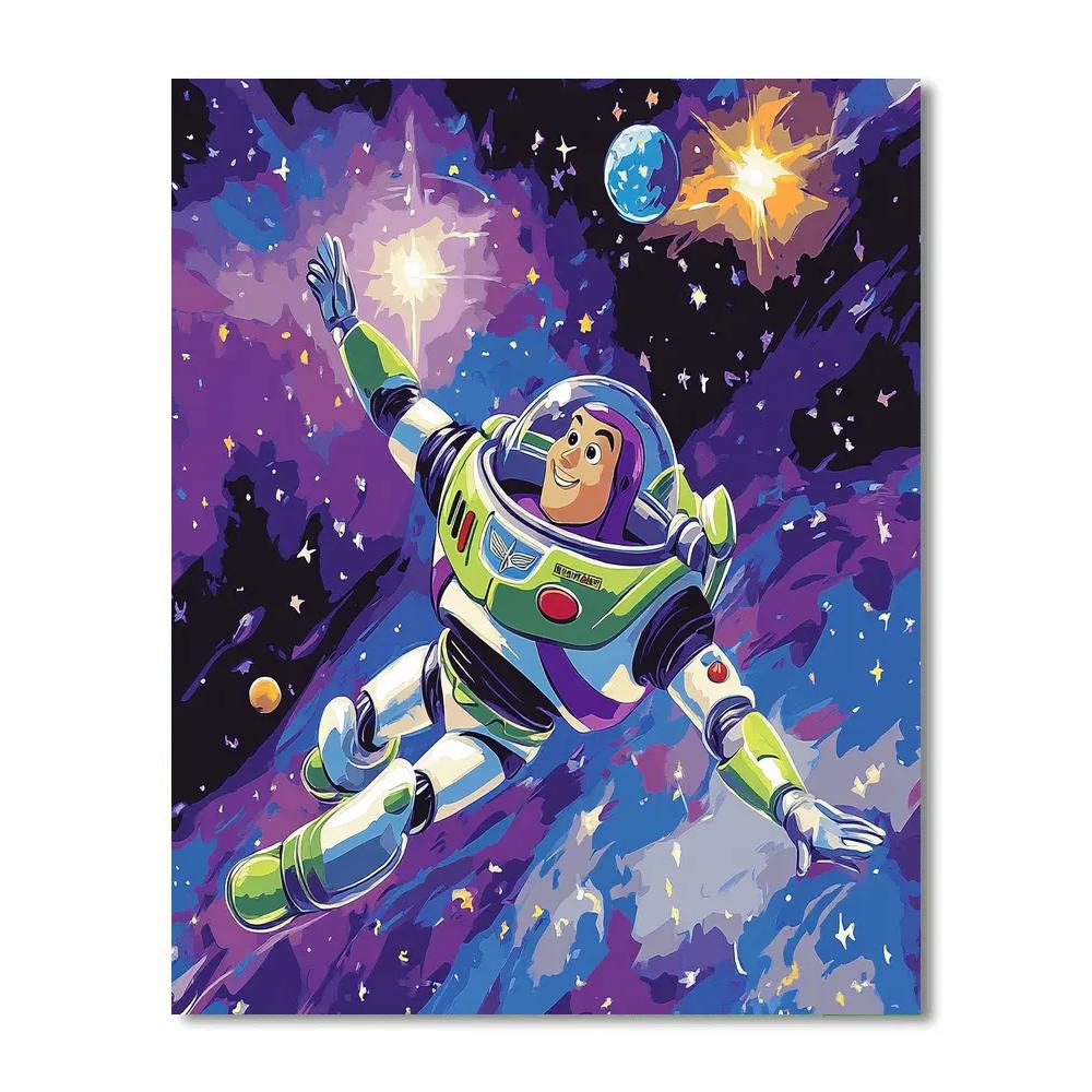 Buzz Lightyear’s Cosmic Quest Disney Inspired paint by number