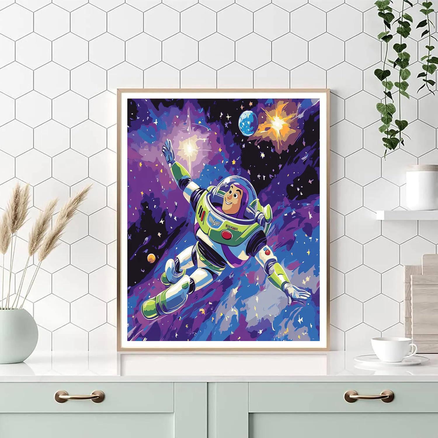 Buzz Lightyear’s Cosmic Quest Disney Inspired paint by number