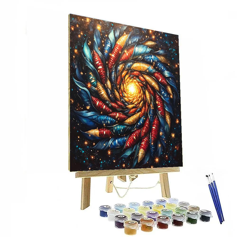 Frida Kahlo Inspired Sacred Corn Galaxy Numbered painting kits