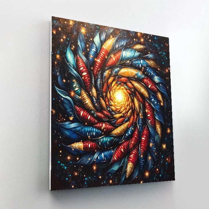 Frida Kahlo Inspired Sacred Corn Galaxy Numbered painting kits