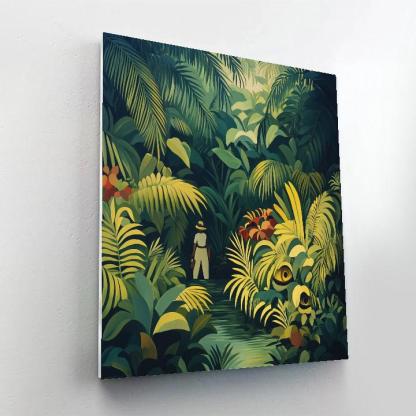 Henri Rousseau Inspired Jungle Expedition paint by color
