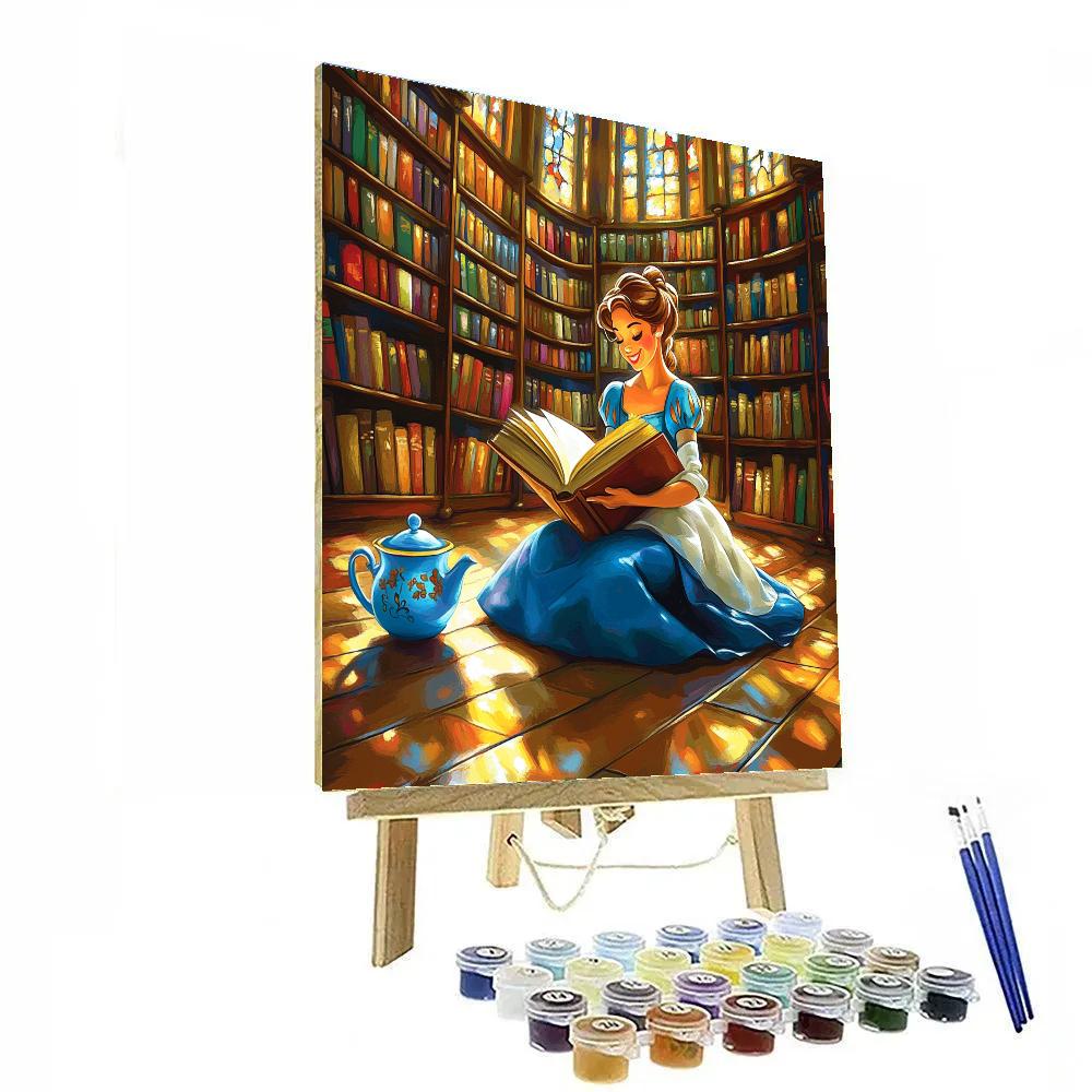 Belles Library Discovery Disney Inspired paint by color