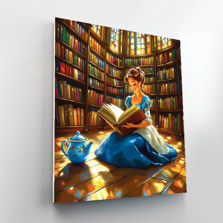 Belles Library Discovery Disney Inspired paint by color