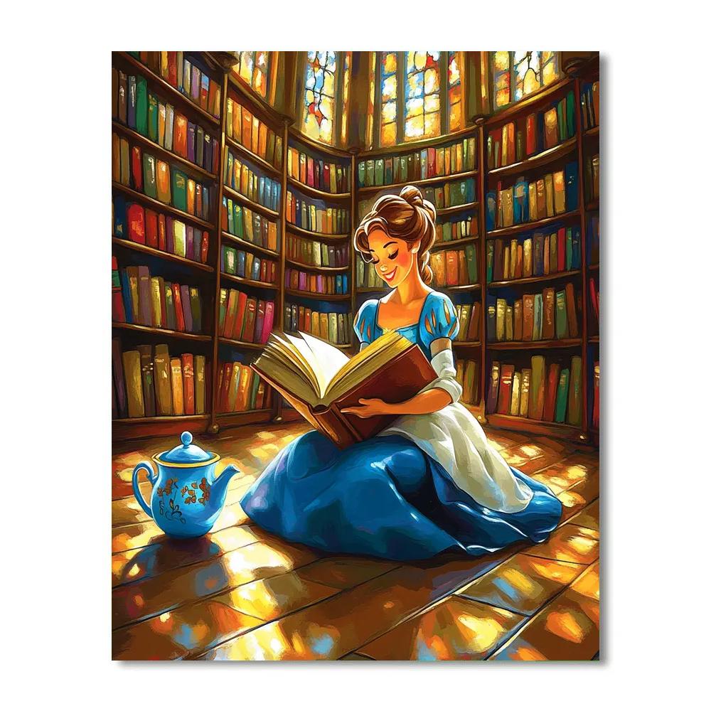 Belles Library Discovery Disney Inspired paint by color