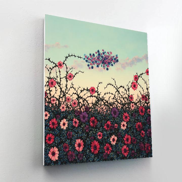 Frida Kahlo Inspired Thorned Bloom Horizon DIY paint by numbers