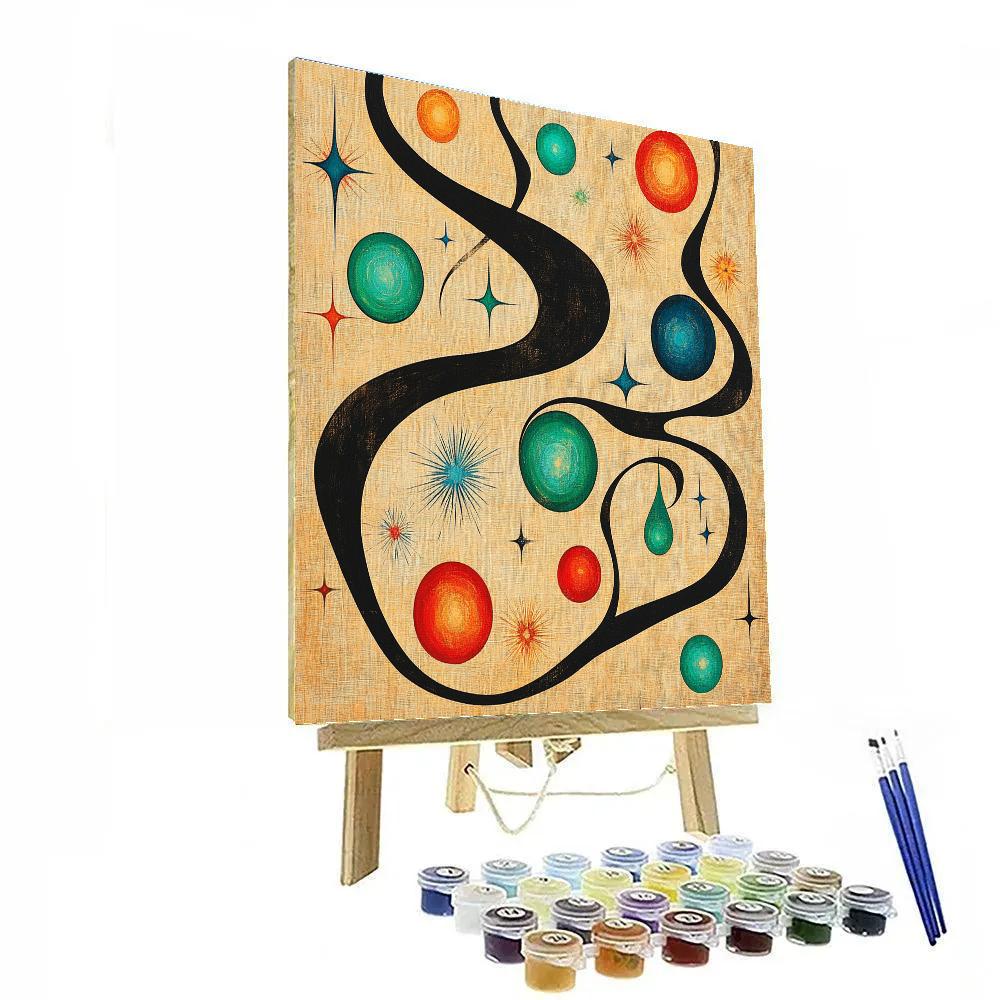 Joan Miró Inspired Garden Of Invisible Winds Numbered painting kits