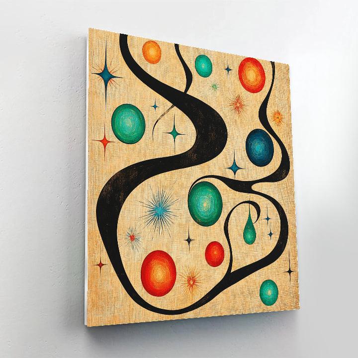 Joan Miró Inspired Garden Of Invisible Winds Numbered painting kits