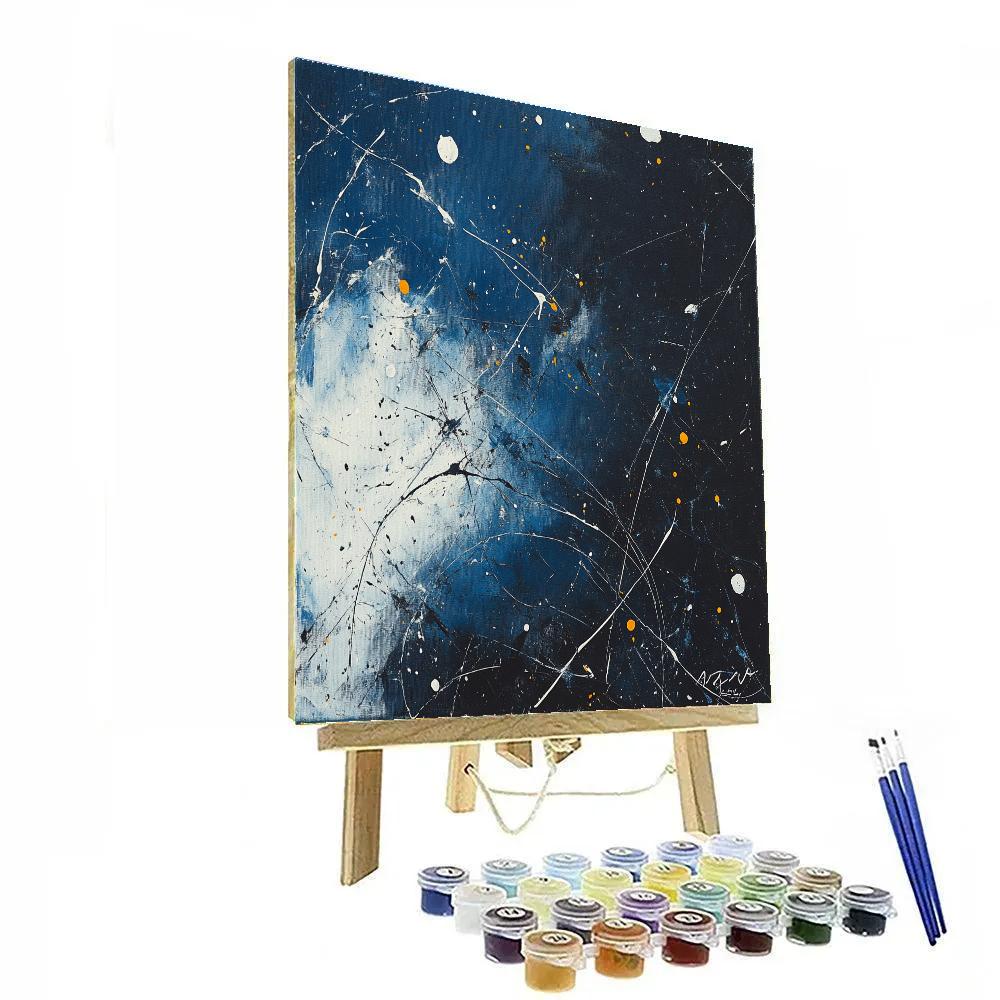 Jackson Pollock Inspired Rainstorm Energy Painting by numbers kit