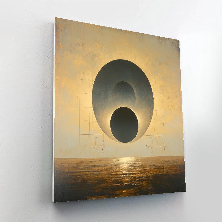 Leonardo Da Vinci Inspired Celestial Eclipse Studies Numbered painting kits