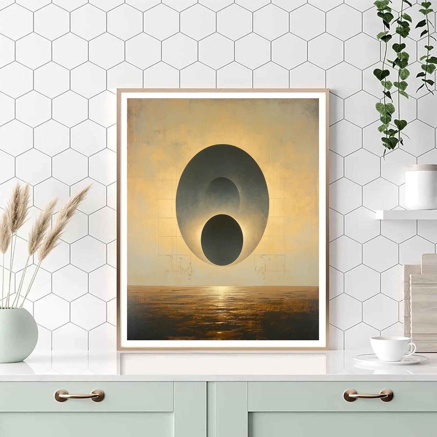 Leonardo Da Vinci Inspired Celestial Eclipse Studies Numbered painting kits