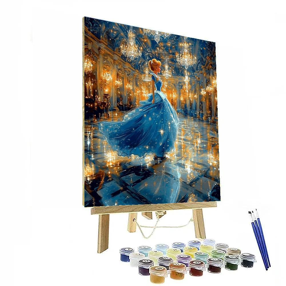 Cinderella’s Enchanted Ballroom Moment Disney Inspired painting number kit