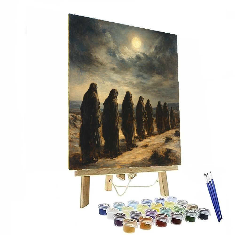 Goya Inspired Mysterious Night Procession painting number kit