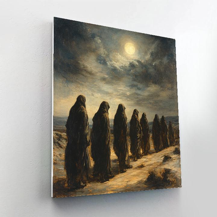 Goya Inspired Mysterious Night Procession painting number kit