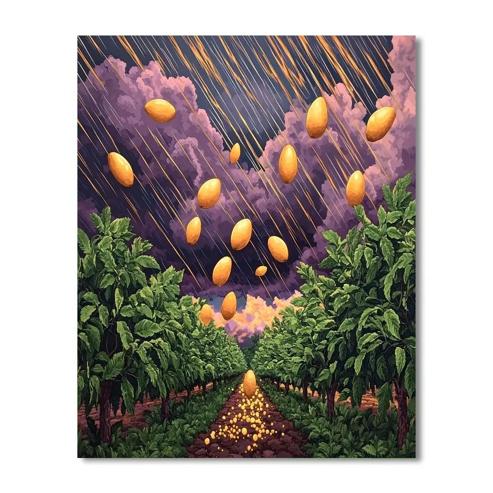 Frida Kahlo Inspired Mango Orchard Storm Painting by numbers kit