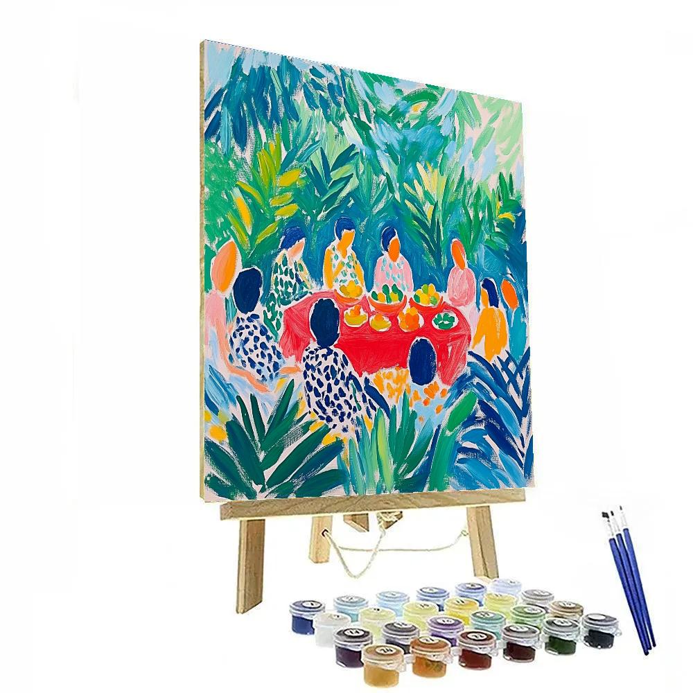 Matisse Inspired Joyful Garden Party Numbered painting kits