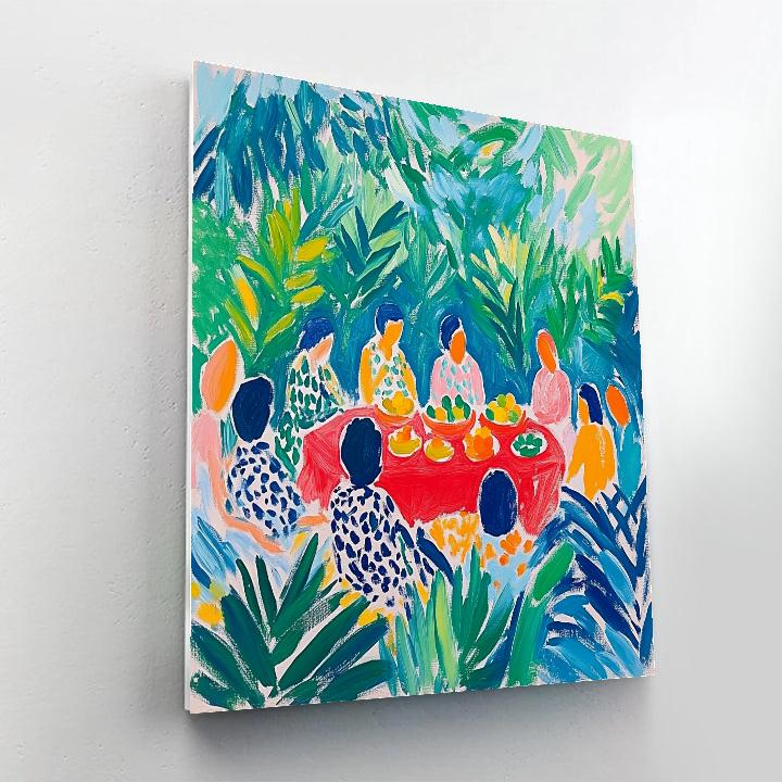 Matisse Inspired Joyful Garden Party Numbered painting kits