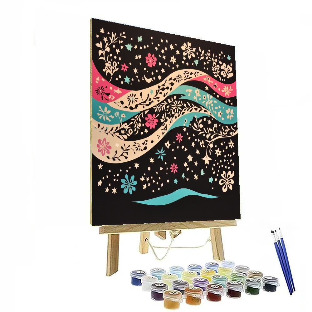 Frida Kahlo Inspired Milky Way Of Papel Patrones Numbered painting kits