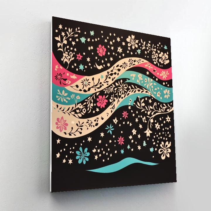 Frida Kahlo Inspired Milky Way Of Papel Patrones Numbered painting kits