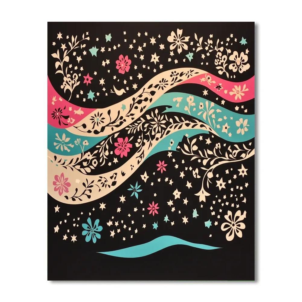 Frida Kahlo Inspired Milky Way Of Papel Patrones Numbered painting kits