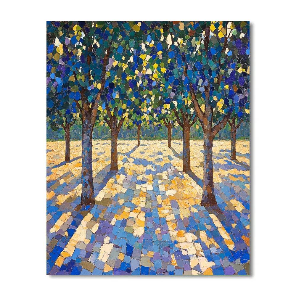 Claude Monet Inspired Orchard Shadows At Noon paint by color