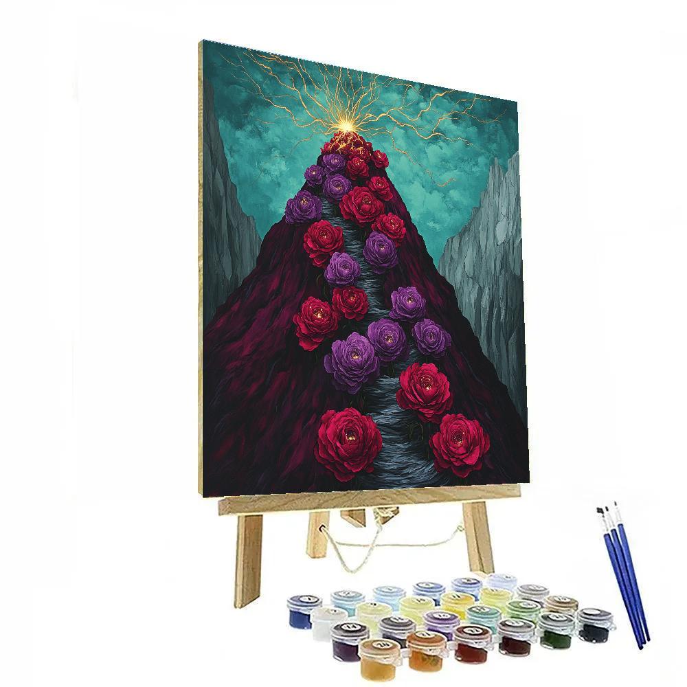 Frida Kahlo Inspired Volcano Of Blooming Agonies Paint by numbers art