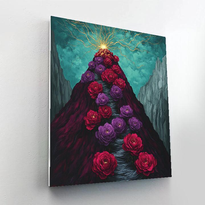 Frida Kahlo Inspired Volcano Of Blooming Agonies Paint by numbers art