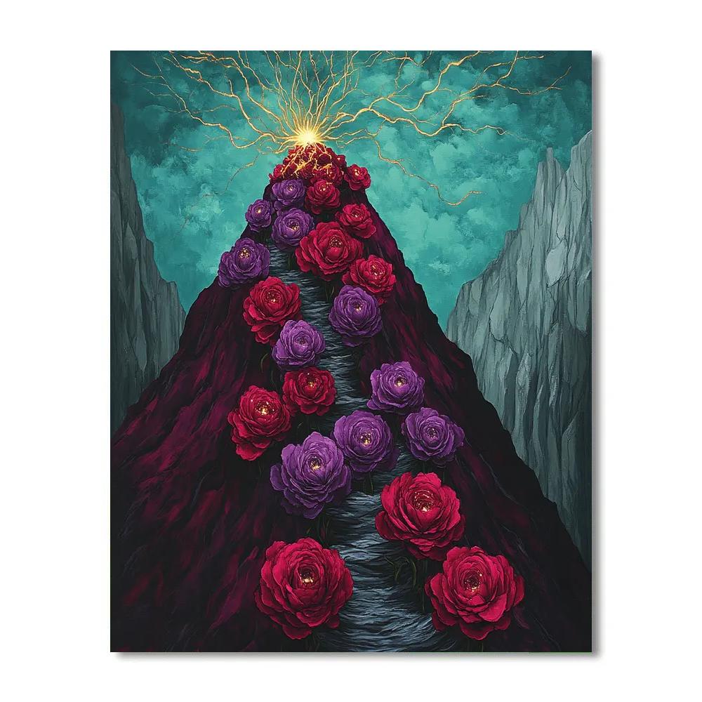 Frida Kahlo Inspired Volcano Of Blooming Agonies Paint by numbers art
