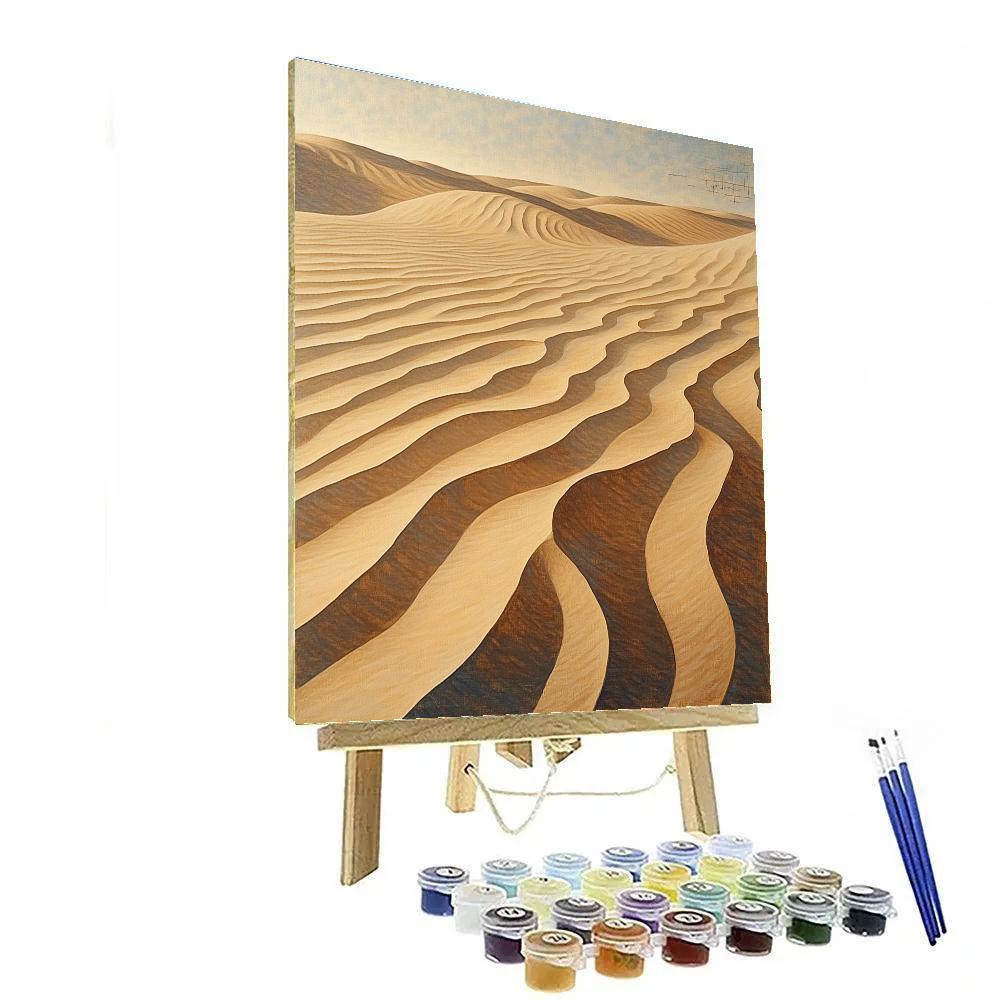 Leonardo Da Vinci Inspired Whispering Sand Ripples paint by number
