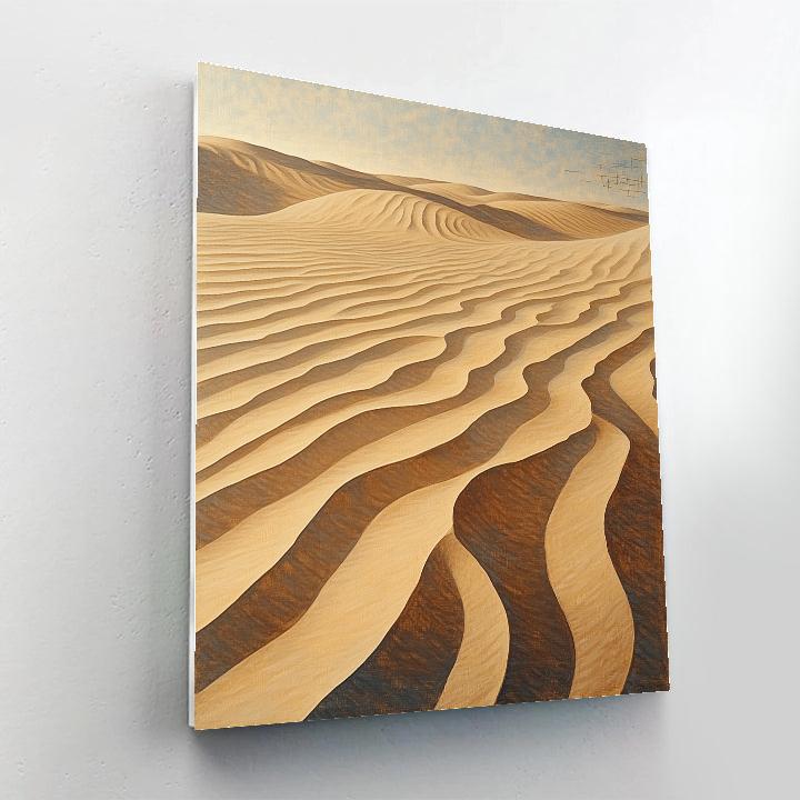 Leonardo Da Vinci Inspired Whispering Sand Ripples paint by number