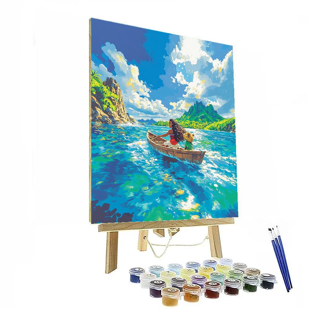 Moana And Hei Hei’s Island Journey Disney Inspired Paint by numbers kits