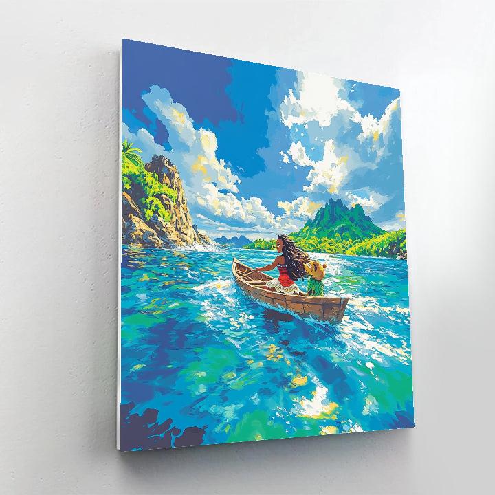 Moana And Hei Hei’s Island Journey Disney Inspired Paint by numbers kits