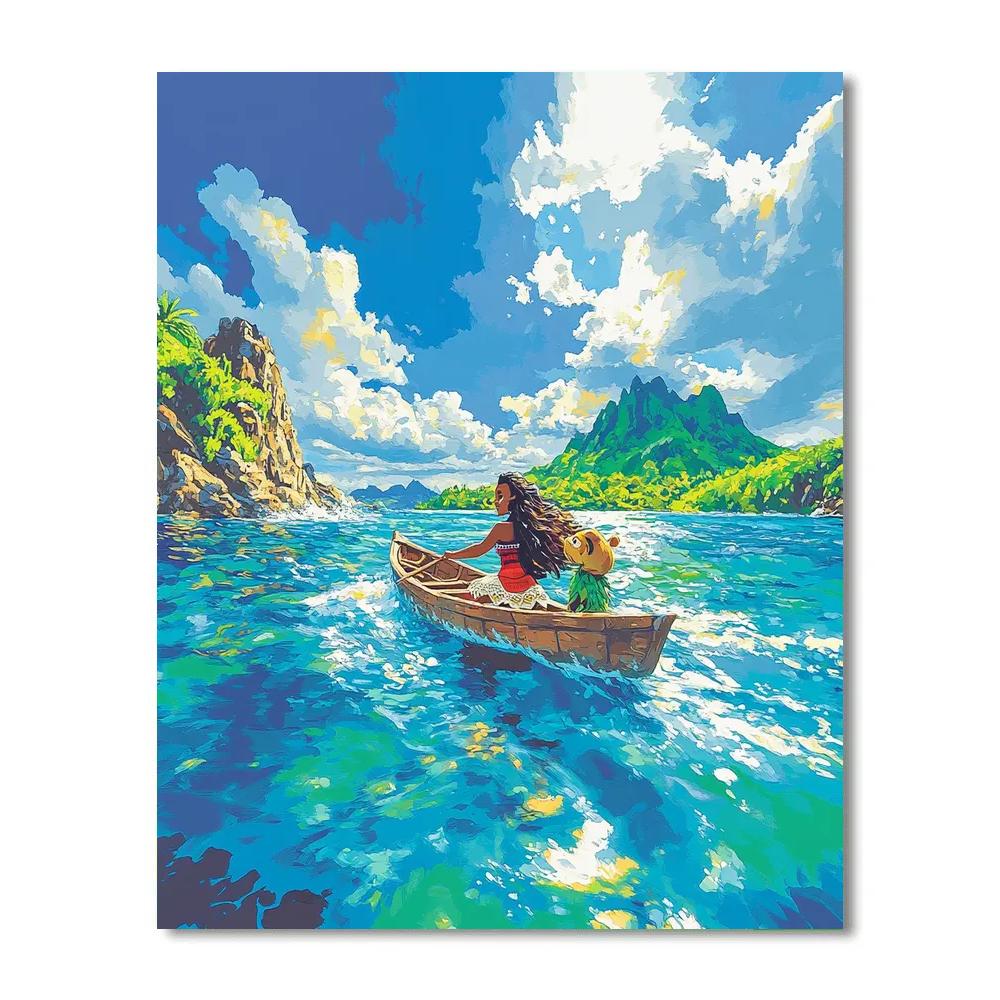 Moana And Hei Hei’s Island Journey Disney Inspired Paint by numbers kits