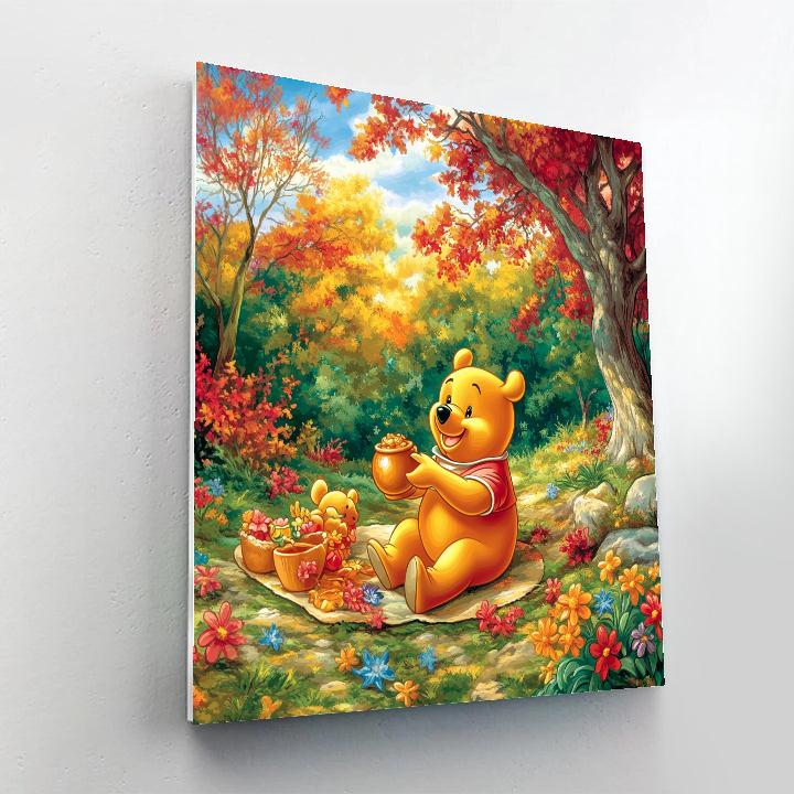 Winnie The Pooh’s Hundred Acre Wood Picnic Disney Inspired paint by number